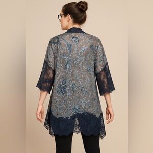 2/$25 Vintage Mary Green San Francisco Silk Kimono